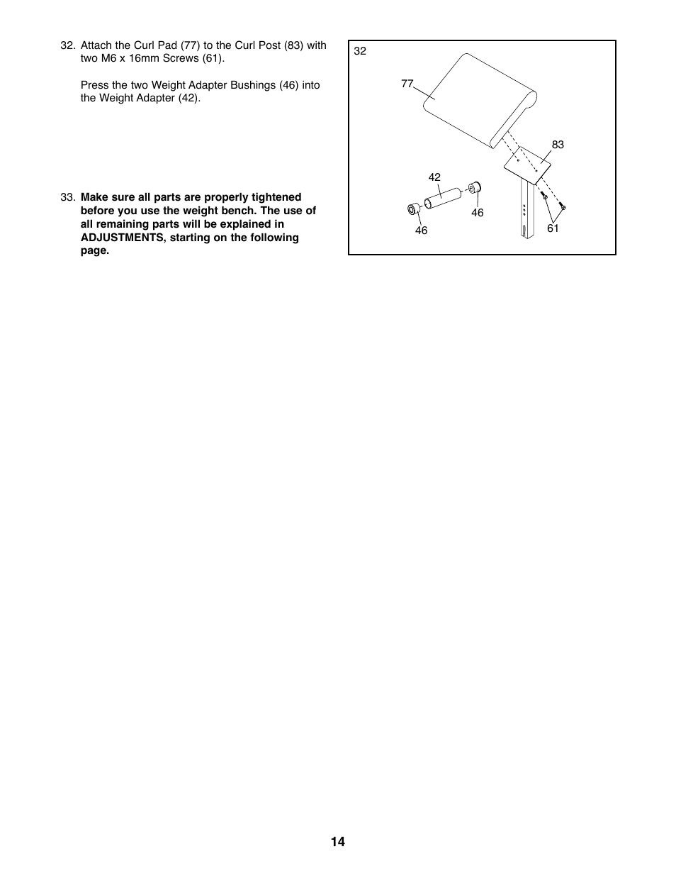 Weider PRO 375 User Manual | Page 14 / 23