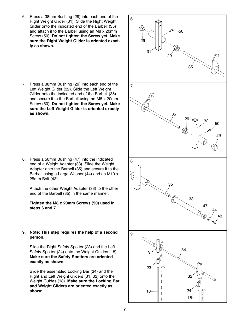 Weider PRO 375 User Manual | Page 7 / 23