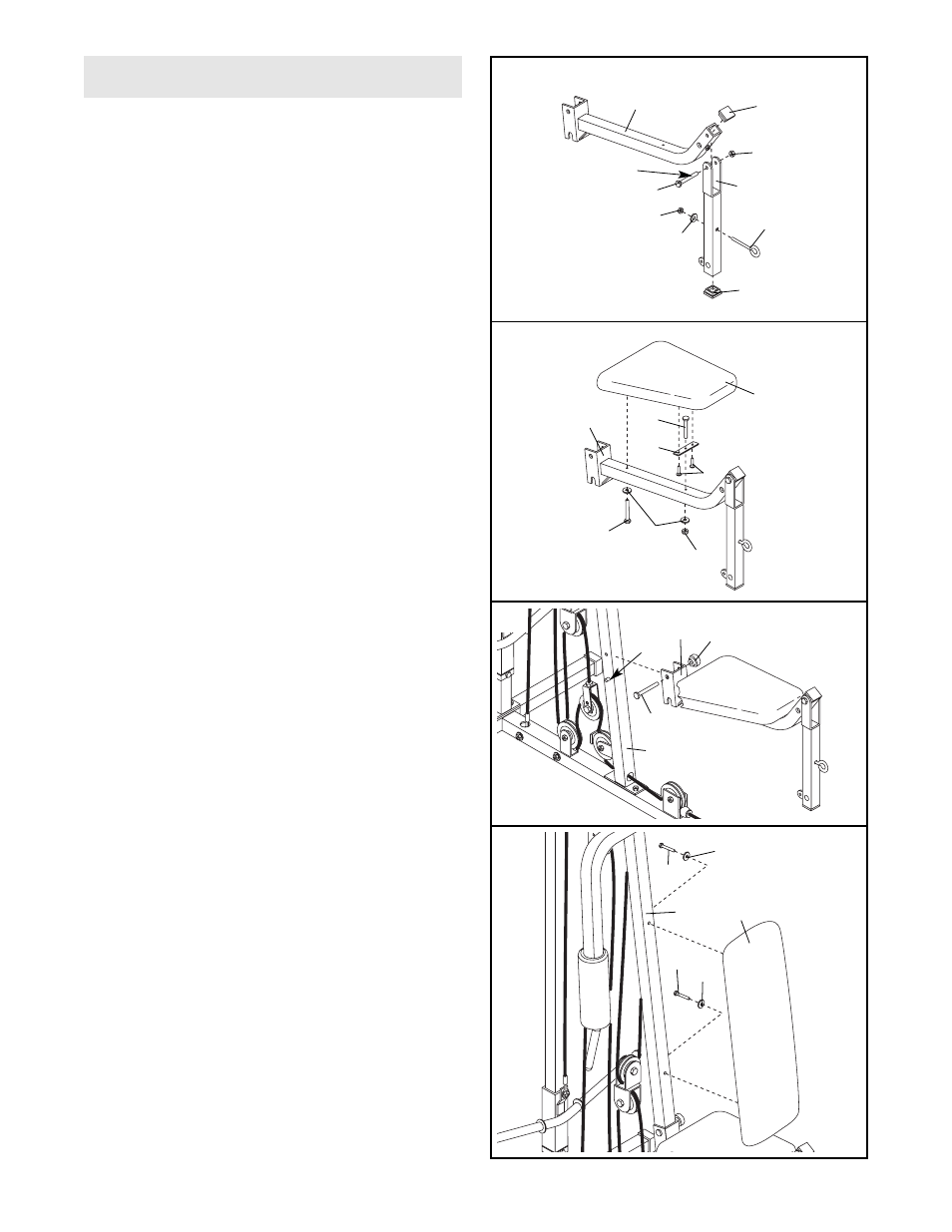 Seat assembly | Weider WESY13820 User Manual | Page 13 / 24