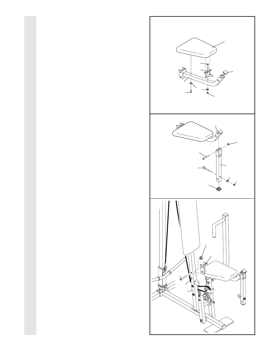 Sea t assembl y | Weider WESY16010 User Manual | Page 13 / 28