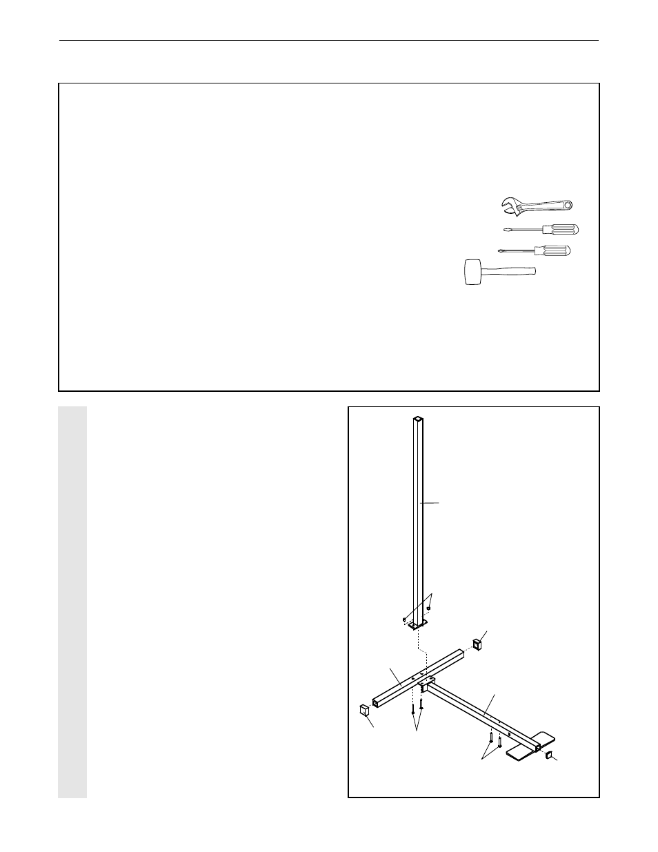 Assembly, Frame assembl y | Weider WESY16010 User Manual | Page 5 / 28