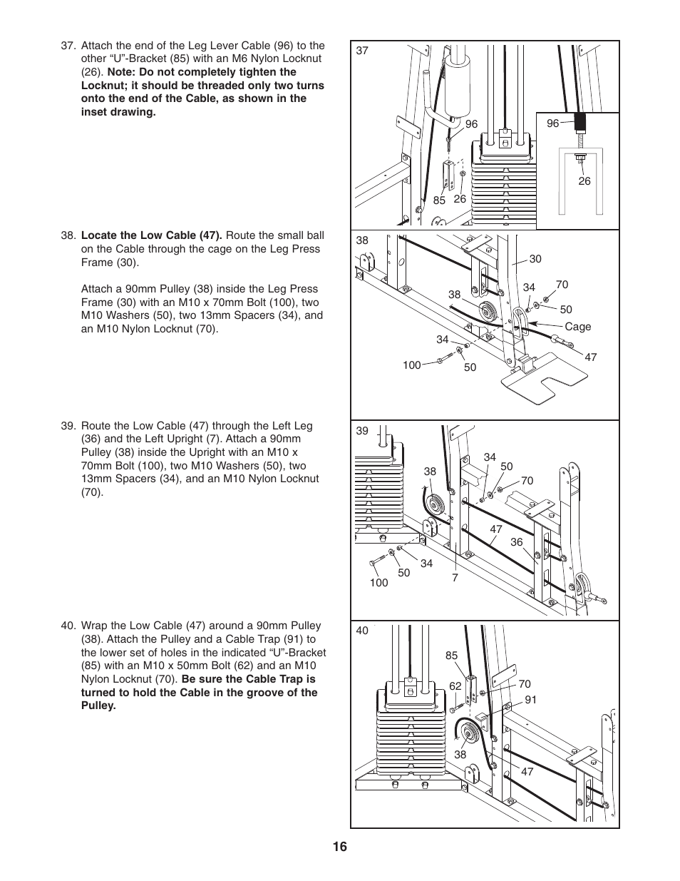 Weider 831.159822 User Manual | Page 16 / 32