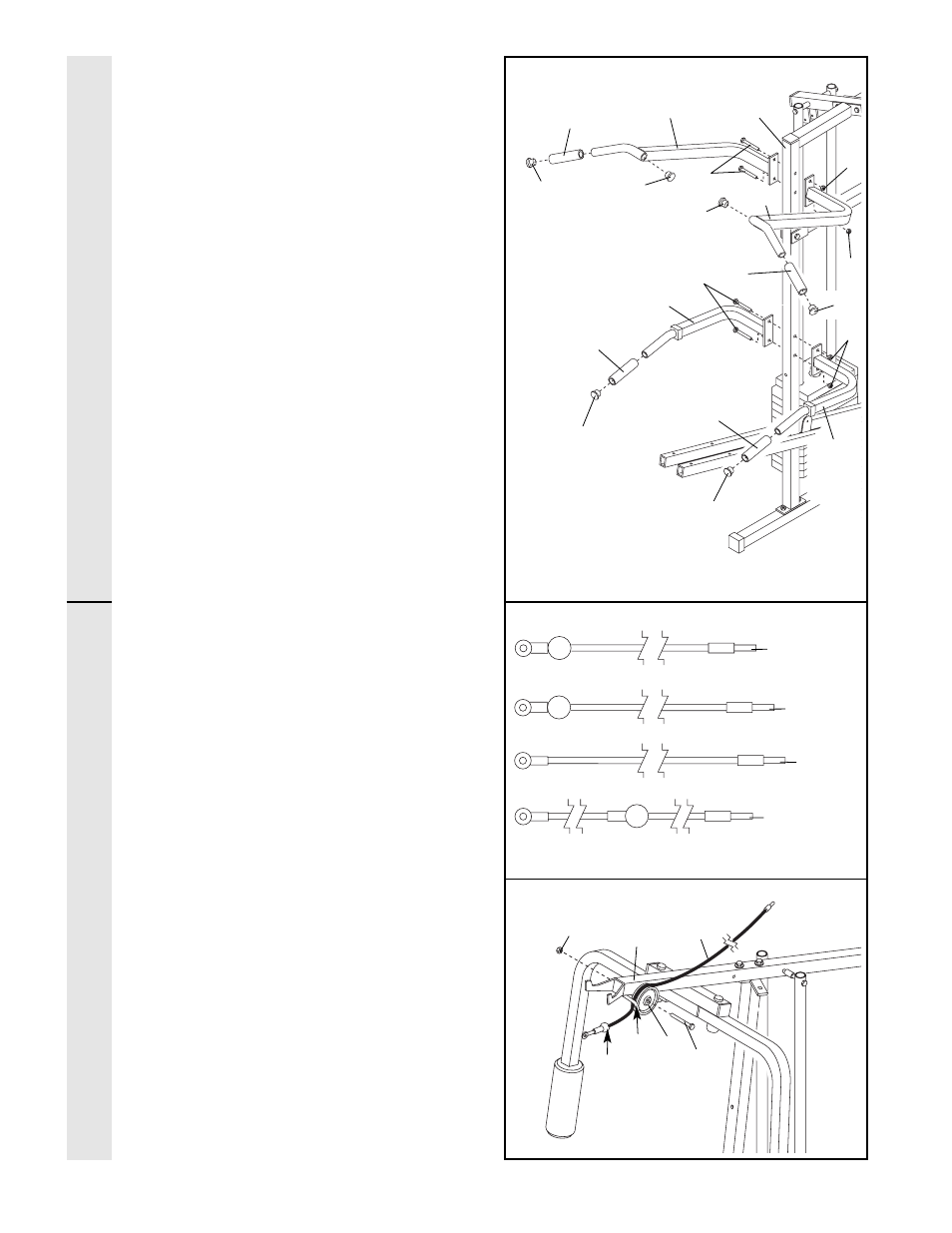 Arm assembl y cable assembl y | Weider WESY49202 User Manual | Page 11 / 33