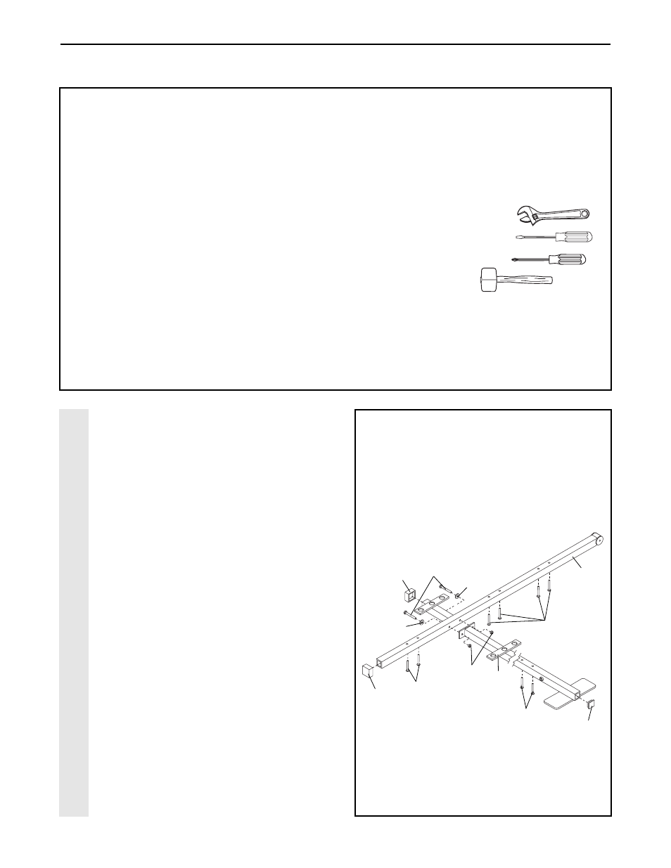 Assembly, Frame assembl y | Weider WESY49202 User Manual | Page 4 / 33