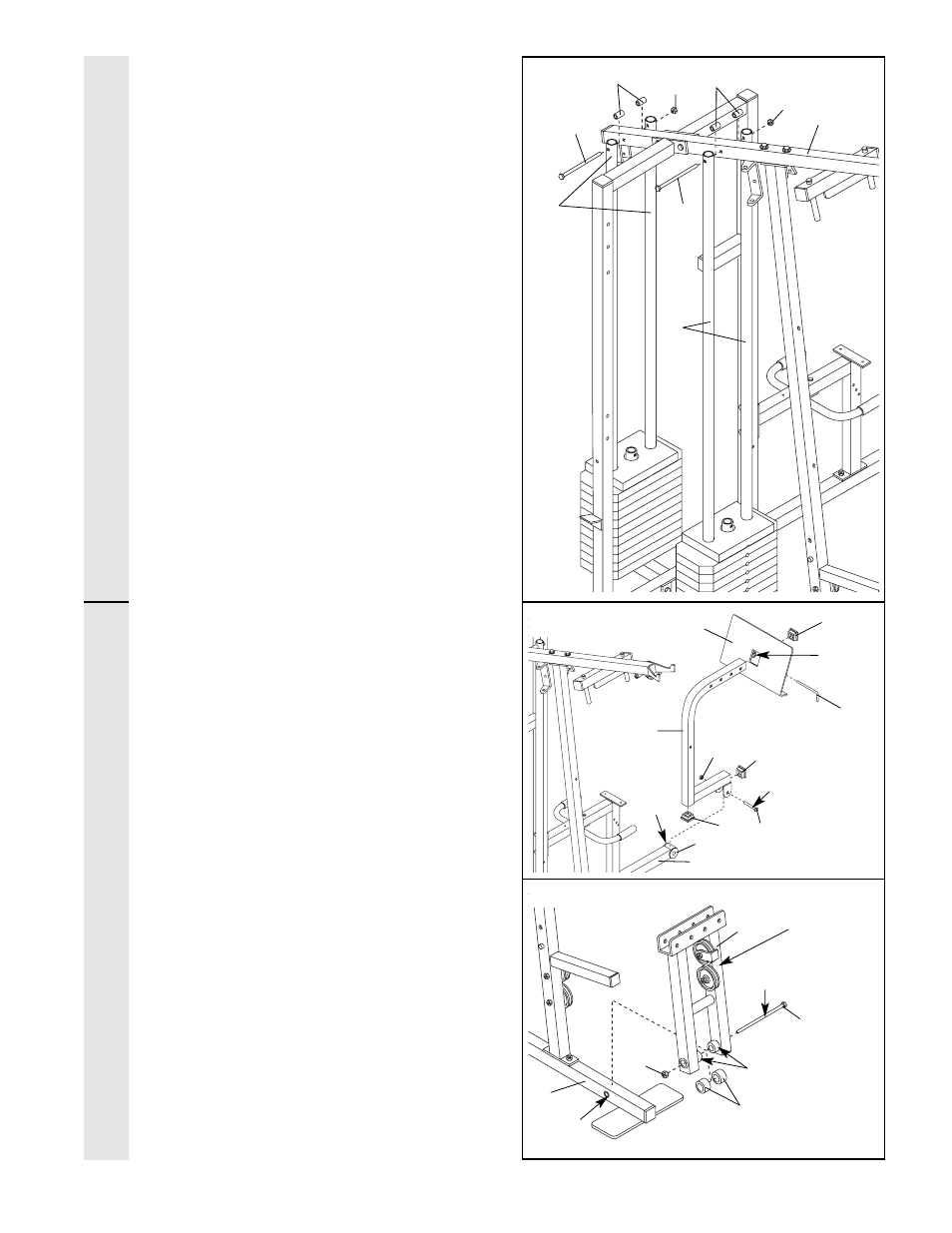 Frame assembl y arm assembl y | Weider WESY49202 User Manual | Page 8 / 33