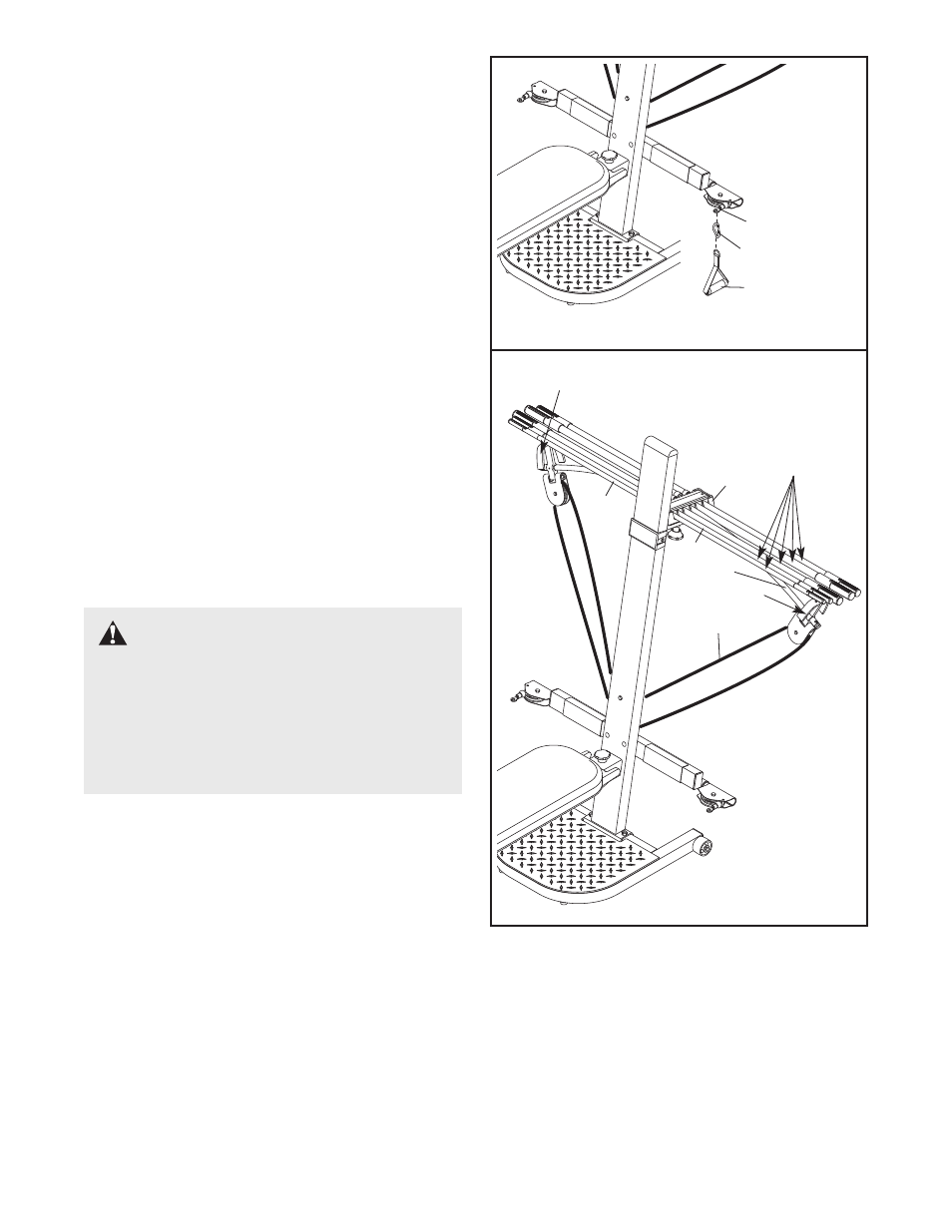 Warning | Weider WESY38730 User Manual | Page 13 / 24