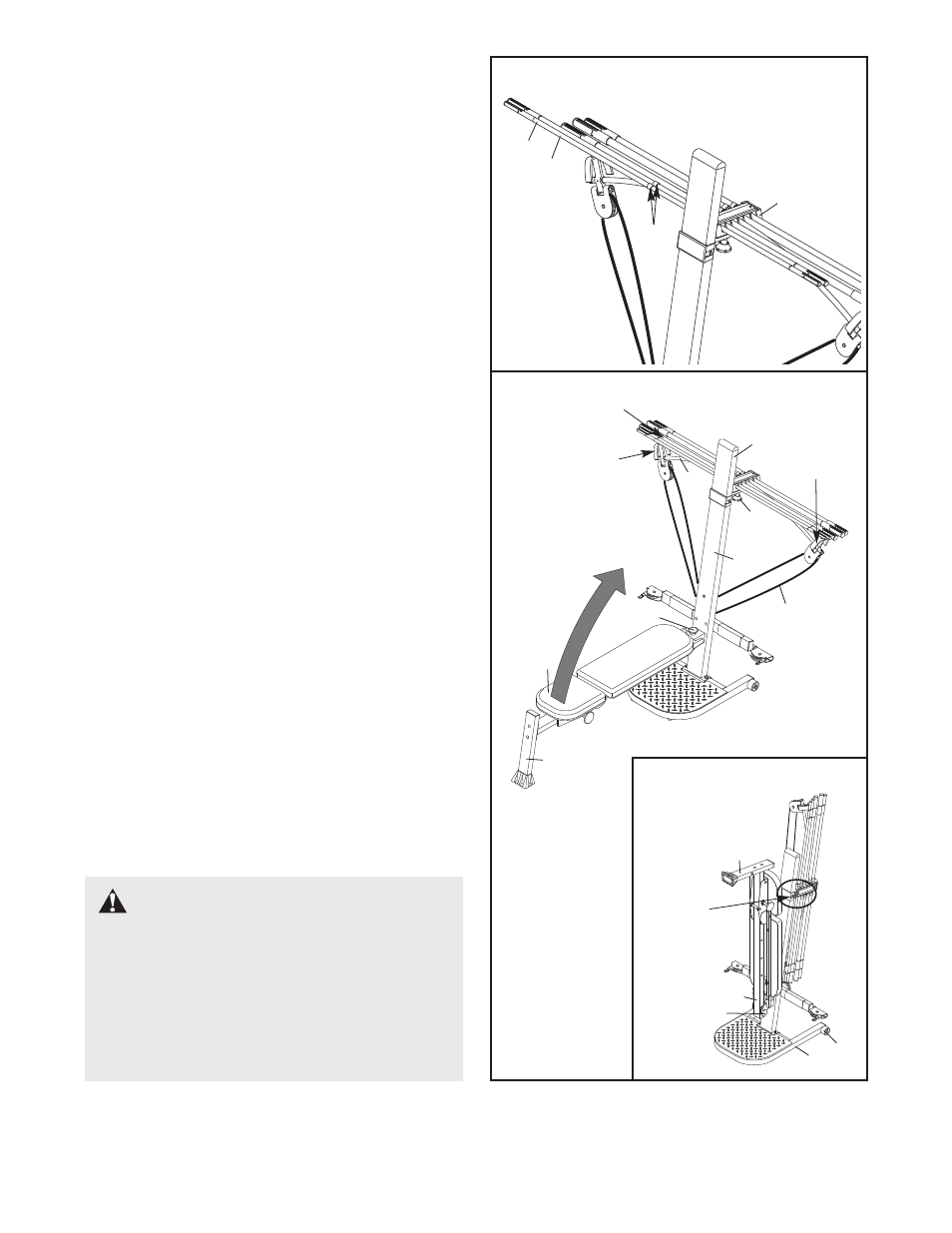 Warning | Weider WESY38730 User Manual | Page 14 / 24