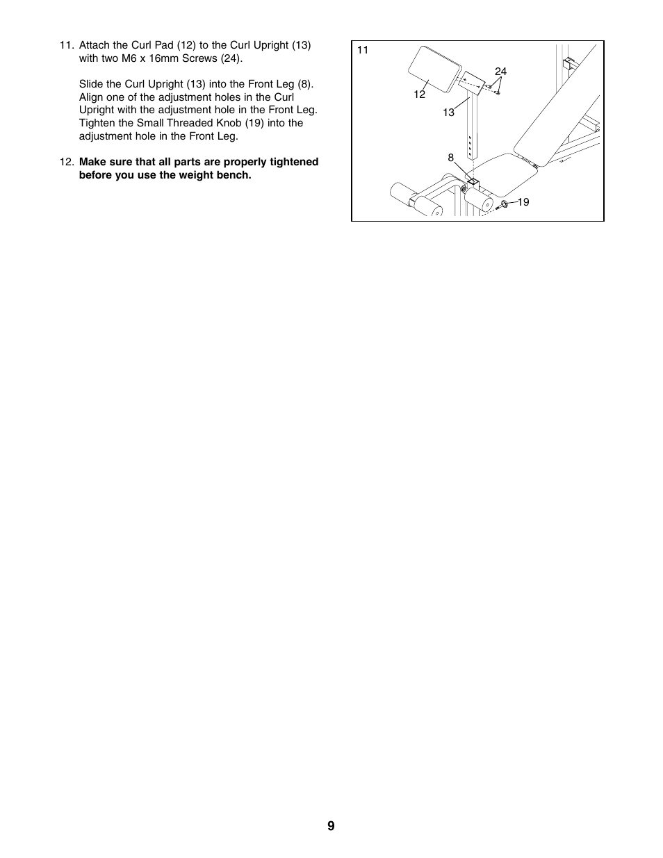 Weider 831.150850 User Manual | Page 9 / 16