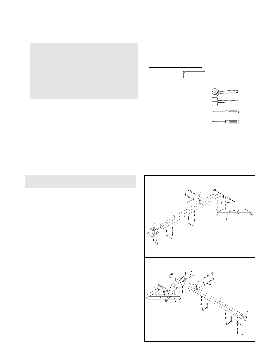 Assembly, Frame assembly | Weider 831.159823 User Manual | Page 5 / 32