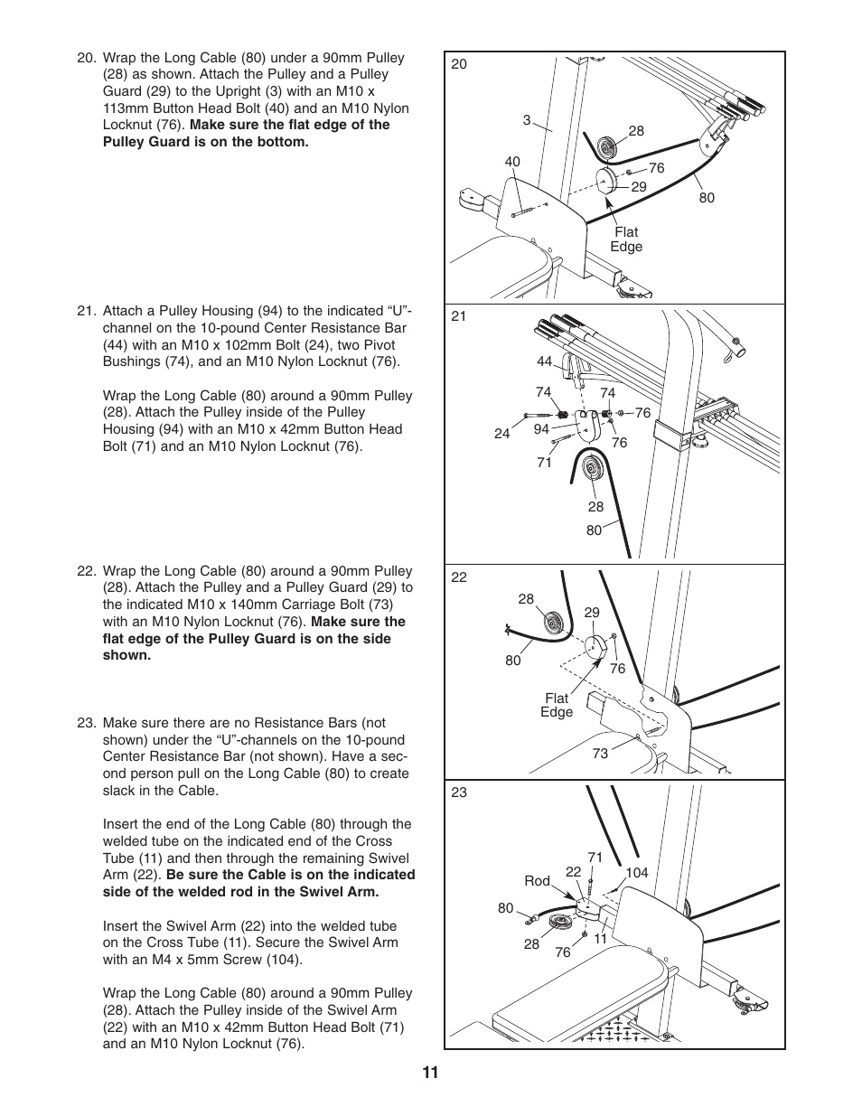 Weider WESY5983.5 User Manual | Page 11 / 24