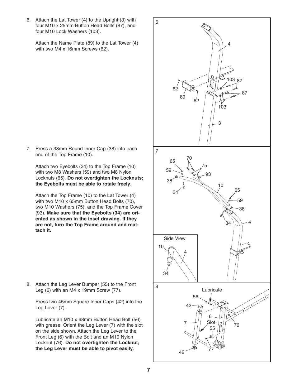 Weider WESY5983.5 User Manual | Page 7 / 24