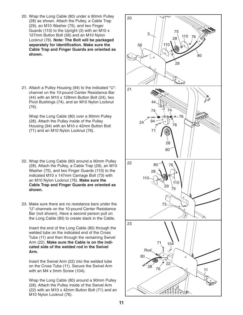 Weider WESY5984.1 User Manual | Page 11 / 24