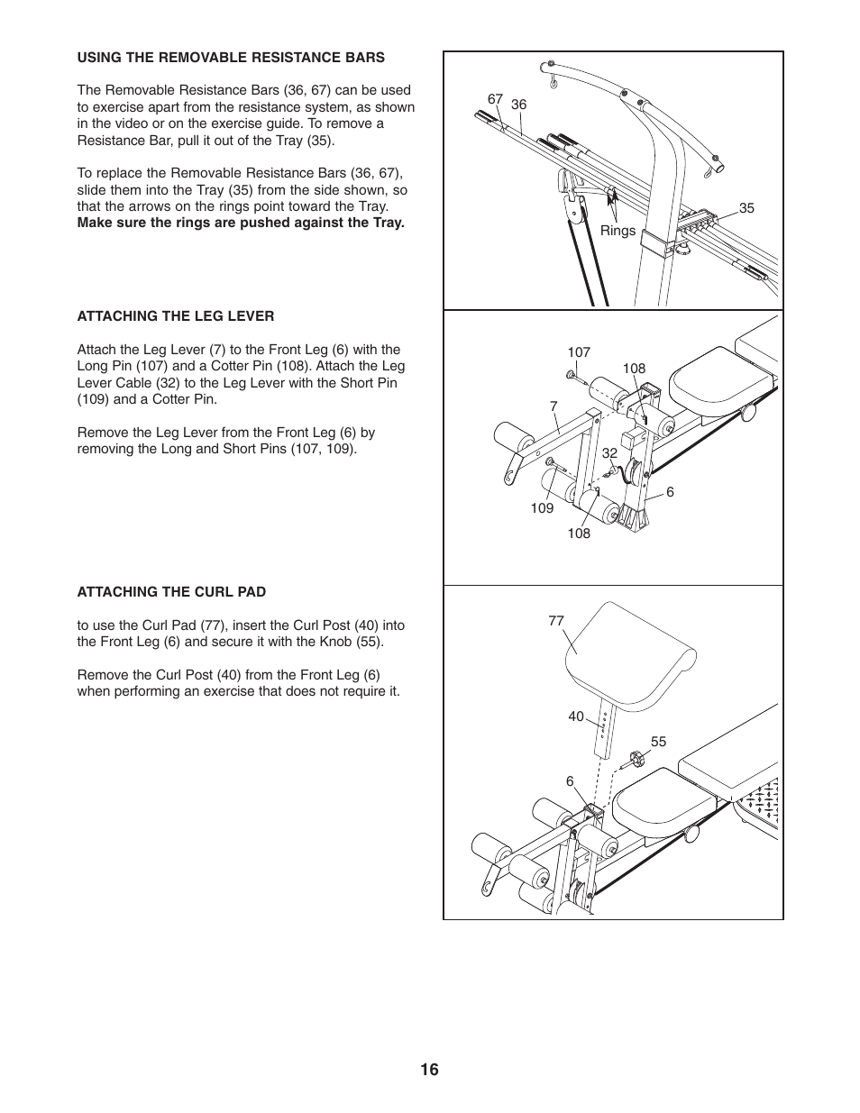 Weider WESY5984.1 User Manual | Page 16 / 24