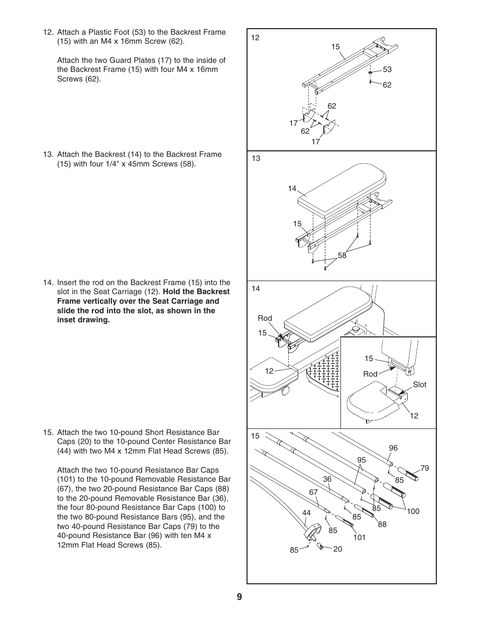 Weider WESY5984.1 User Manual | Page 9 / 24