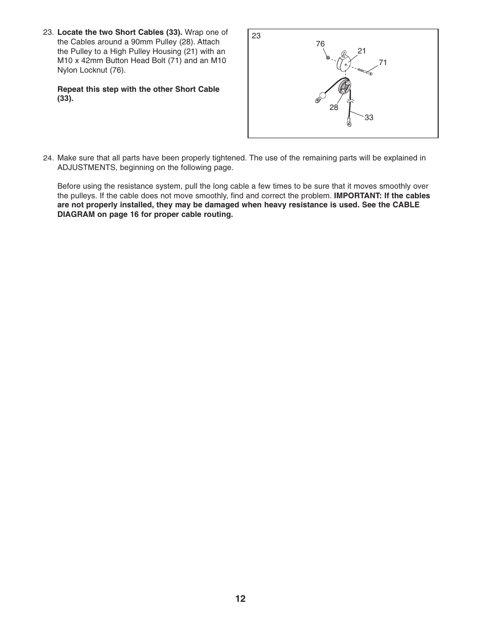 Weider WESY5983.3 User Manual | Page 12 / 24