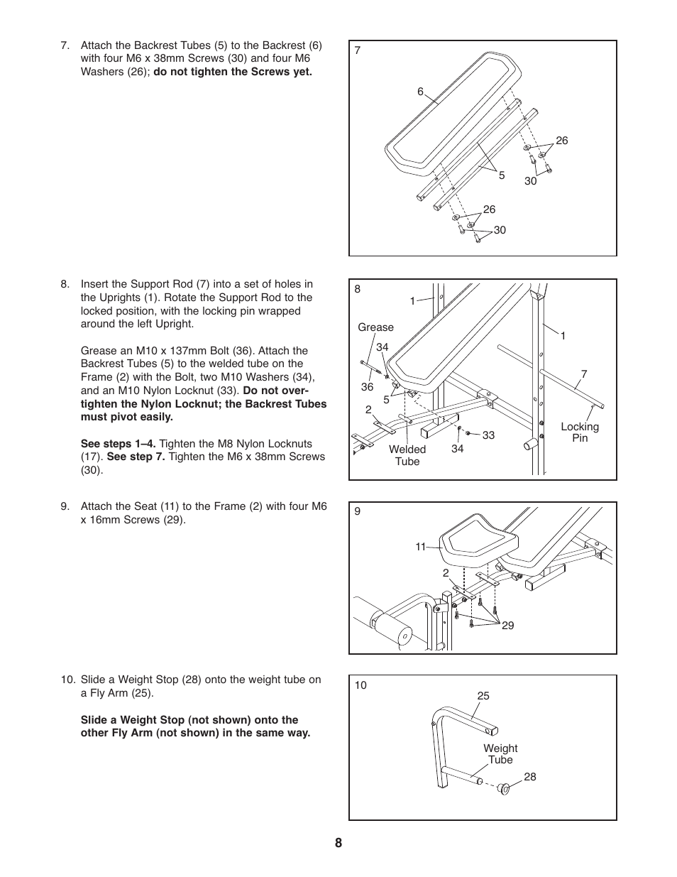 Weider 831.15791.3 User Manual | Page 8 / 16