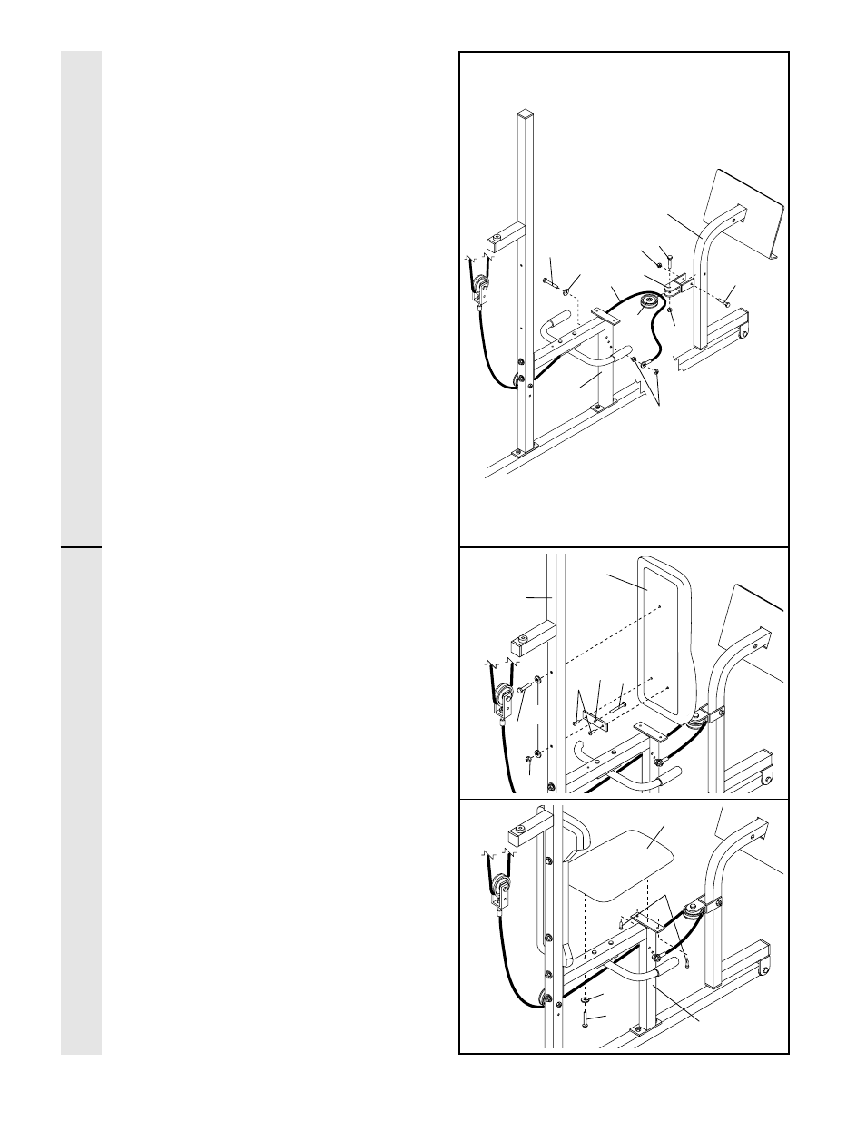 Cable assembl y sea t assembl y | Weider WESY96400 User Manual | Page 18 / 34