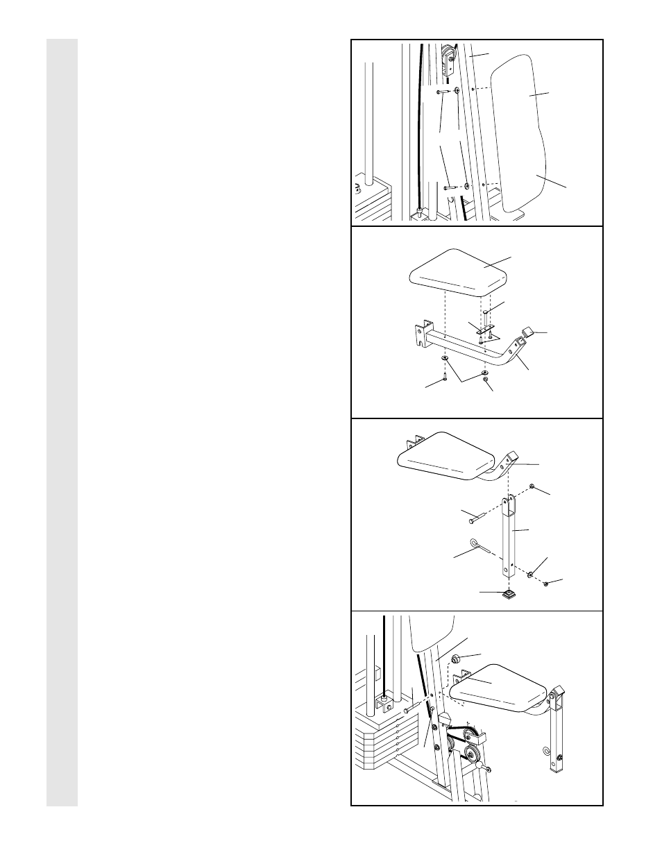 Sea t assembl y | Weider WESY96400 User Manual | Page 19 / 34