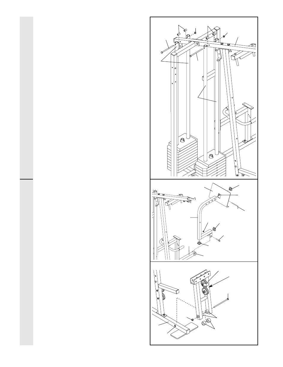 Frame assembl y arm assembl y | Weider WESY96400 User Manual | Page 9 / 34