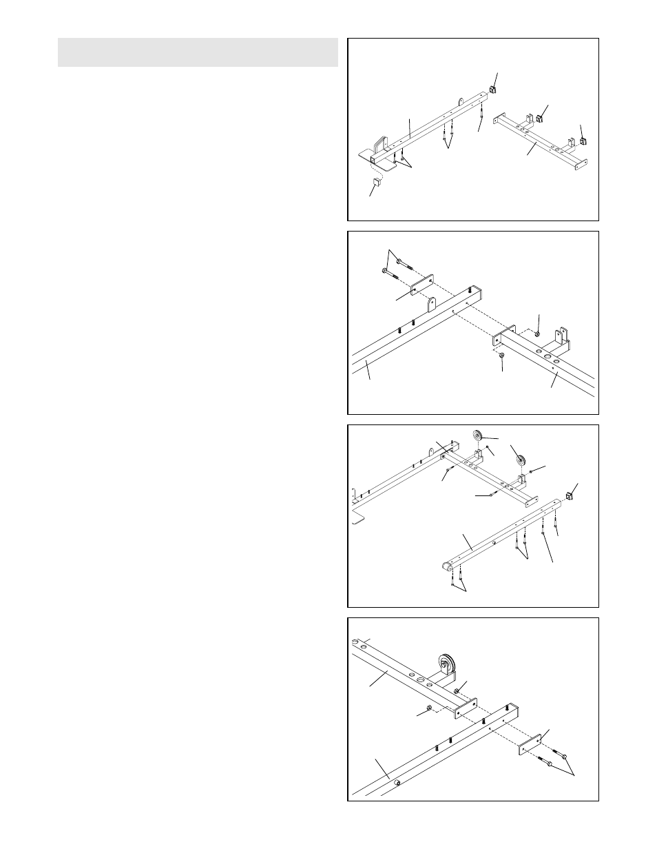 Frame assembly | Weider 831.159730 User Manual | Page 5 / 32