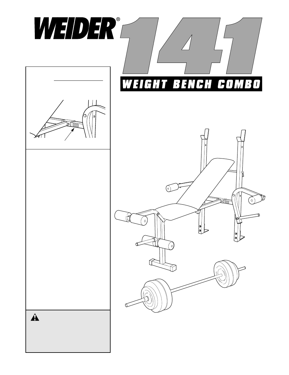 Weider WEBE14080 User Manual | 16 pages