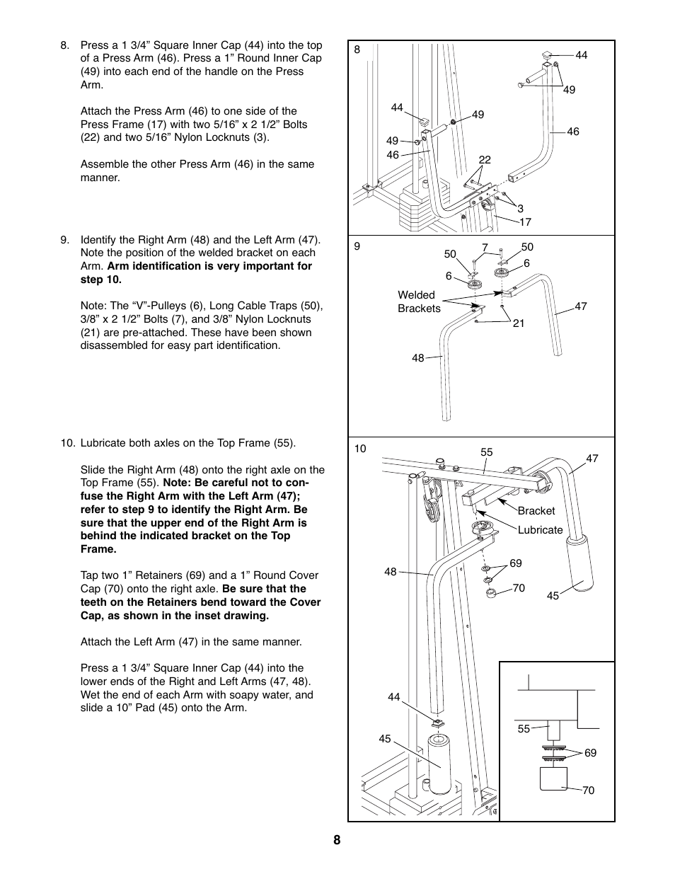 Weider WESY19510 User Manual | Page 8 / 28