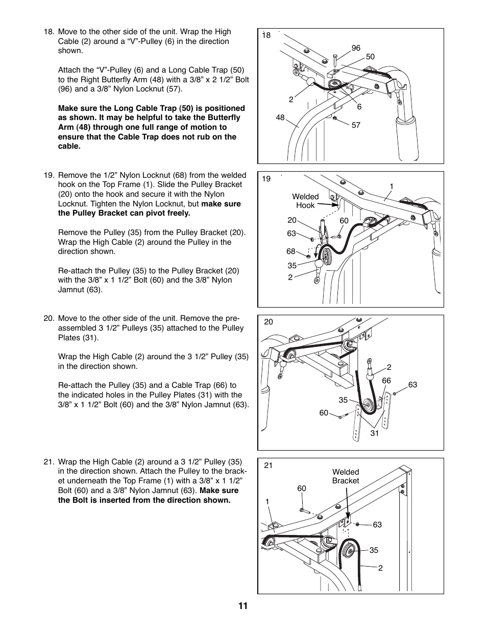 Weider WESY92190 User Manual | Page 11 / 28
