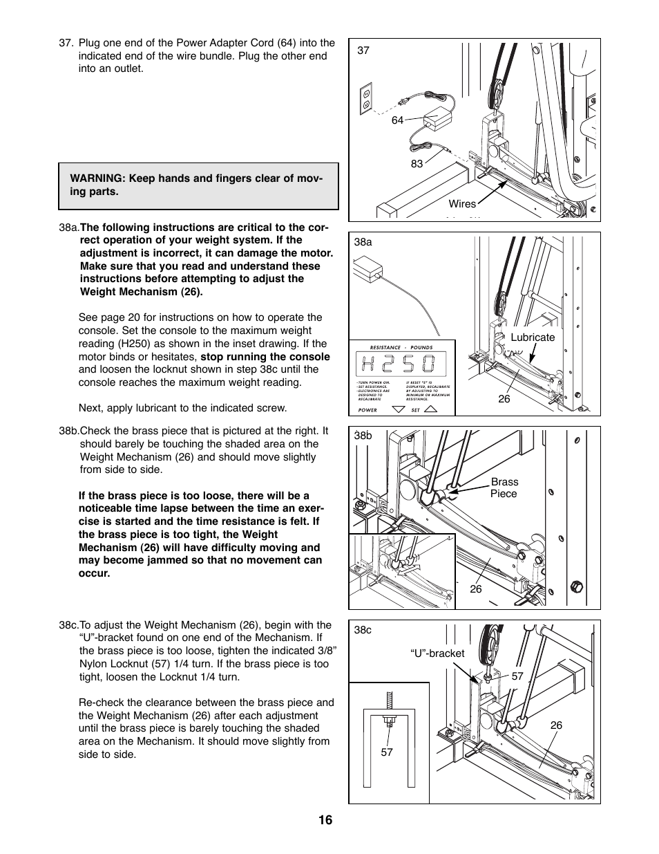 Weider WESY92190 User Manual | Page 16 / 28