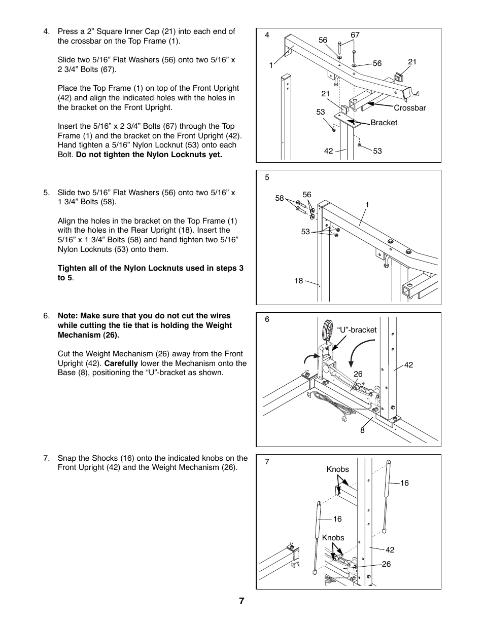 Weider WESY92190 User Manual | Page 7 / 28