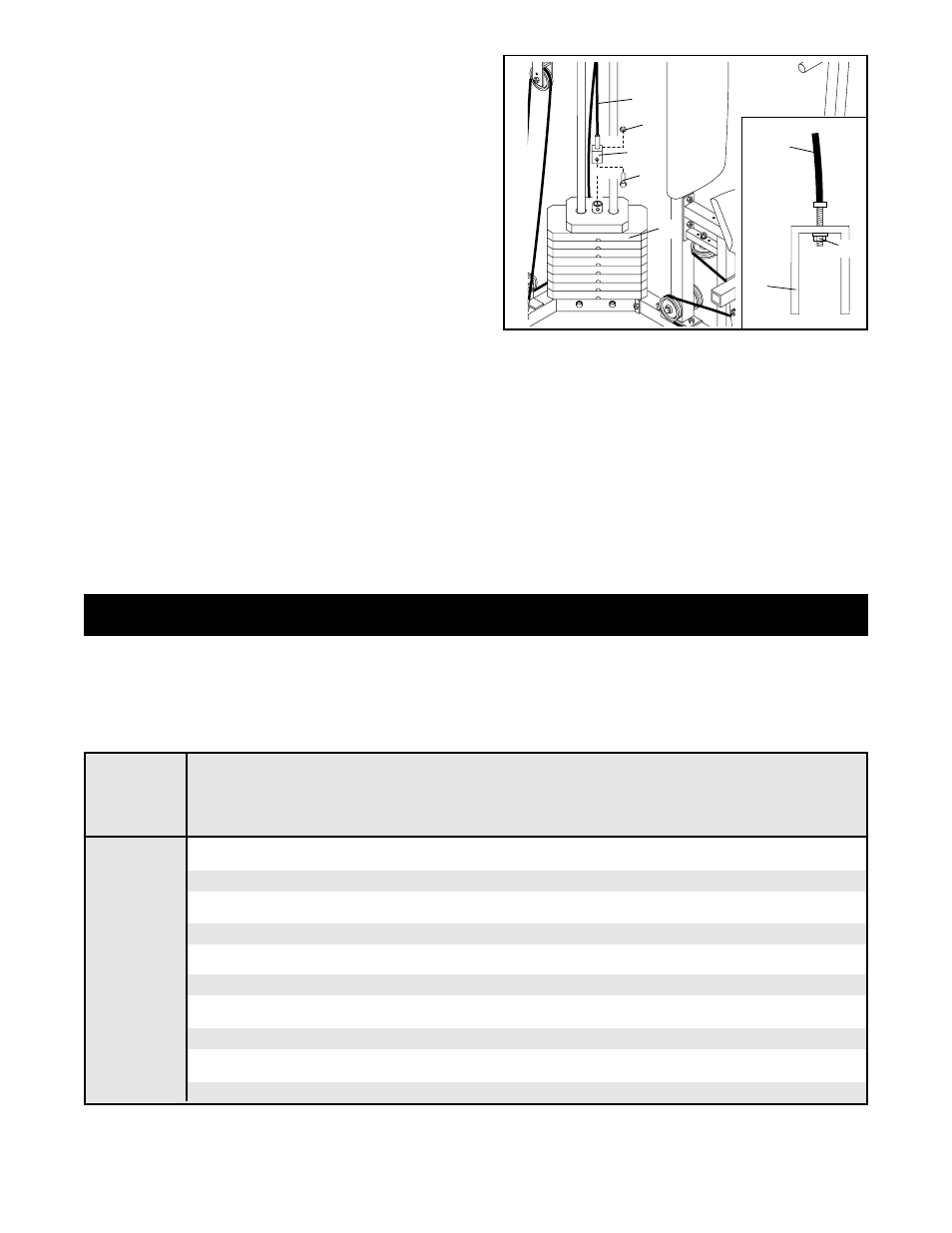 Weight resistance chart | Weider 831.159720 User Manual | Page 23 / 28