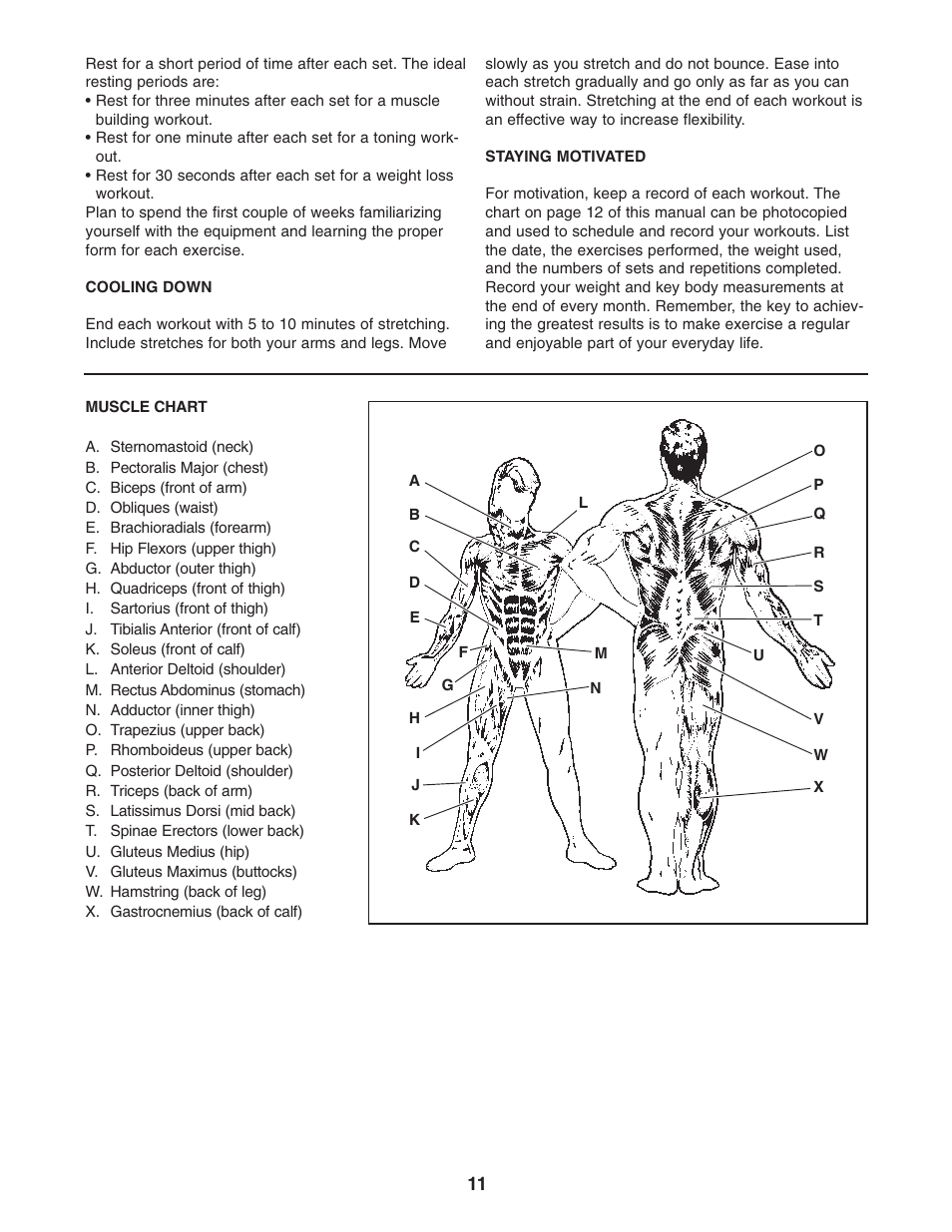Weider WECCBE72010 User Manual | Page 11 / 16