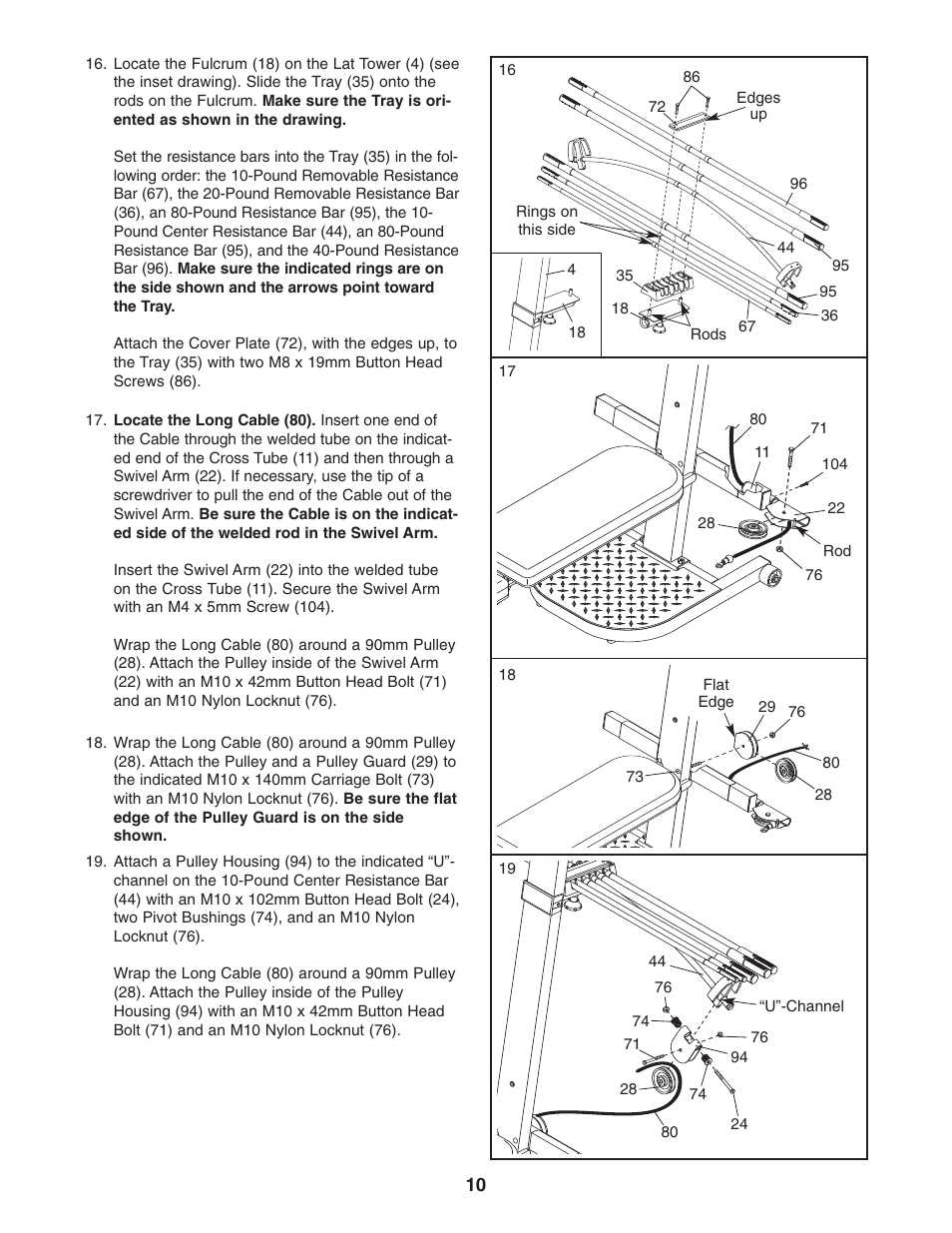 Weider WESY59531 User Manual | Page 10 / 24