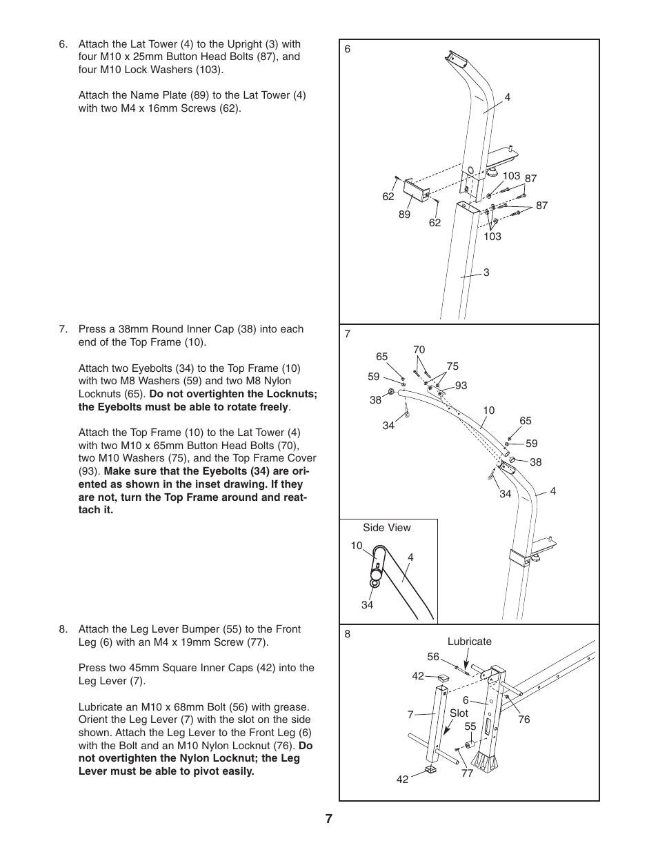 Weider WESY59531 User Manual | Page 7 / 24