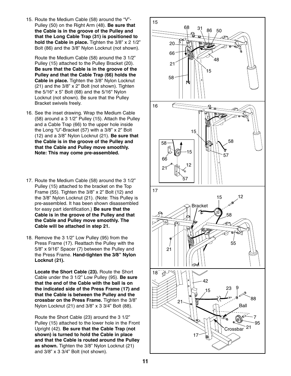 Weider WESY85310 User Manual | Page 11 / 27