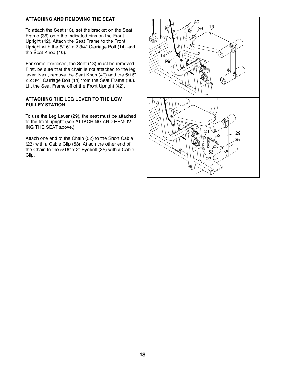 Weider WESY85310 User Manual | Page 18 / 27