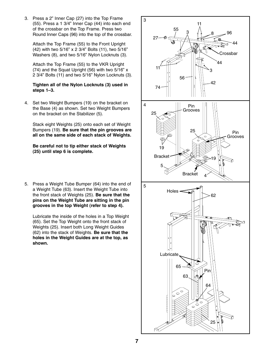 Weider WESY85310 User Manual | Page 7 / 27