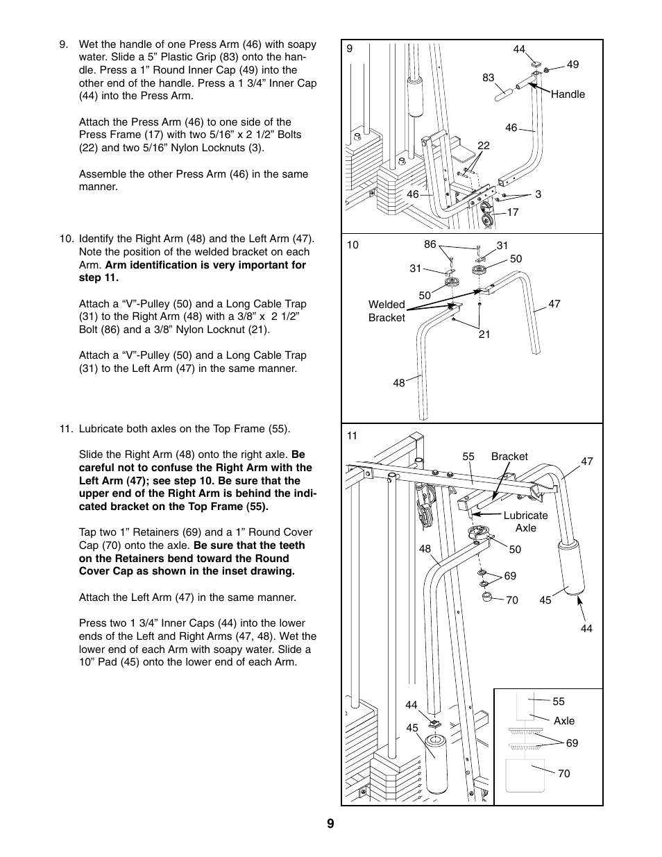 Weider WESY85310 User Manual | Page 9 / 27