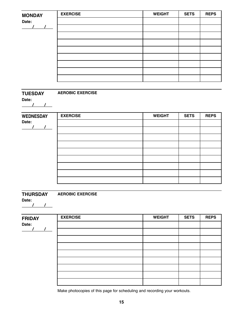 Weider WEBE63990 User Manual | Page 15 / 19