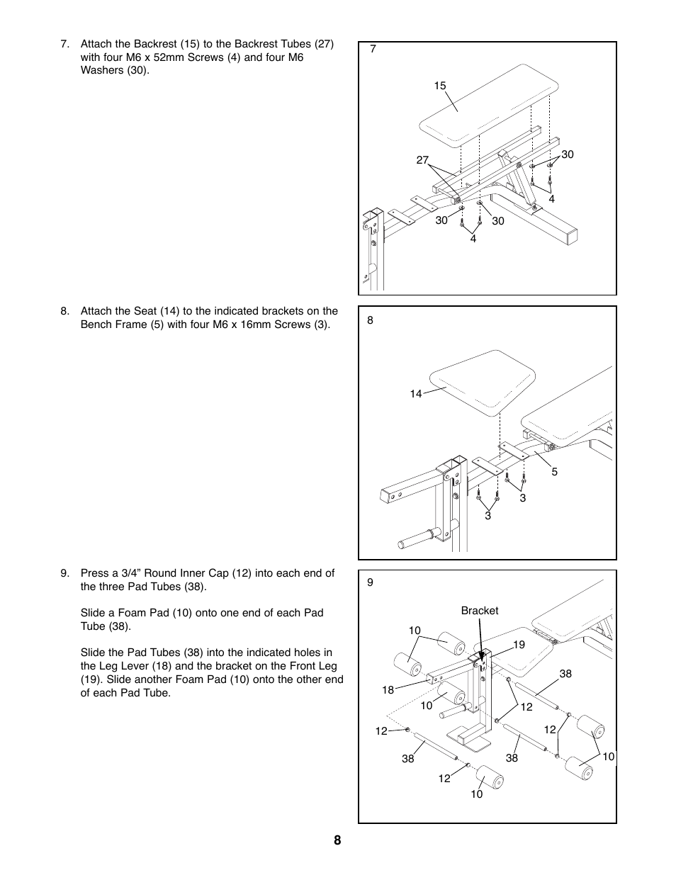 Weider WEBE63990 User Manual | Page 8 / 19