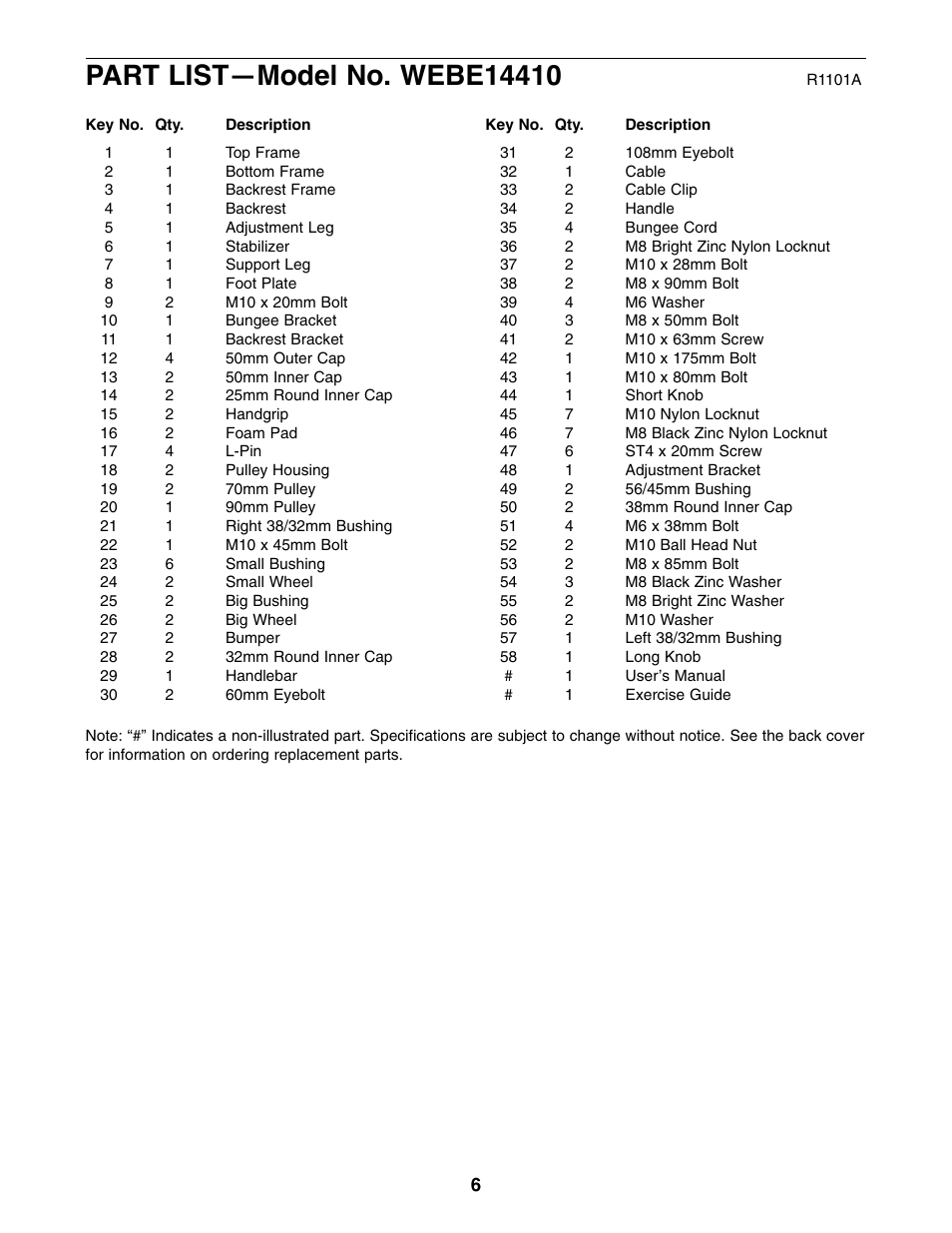 Weider 5000 User Manual | Page 6 / 8