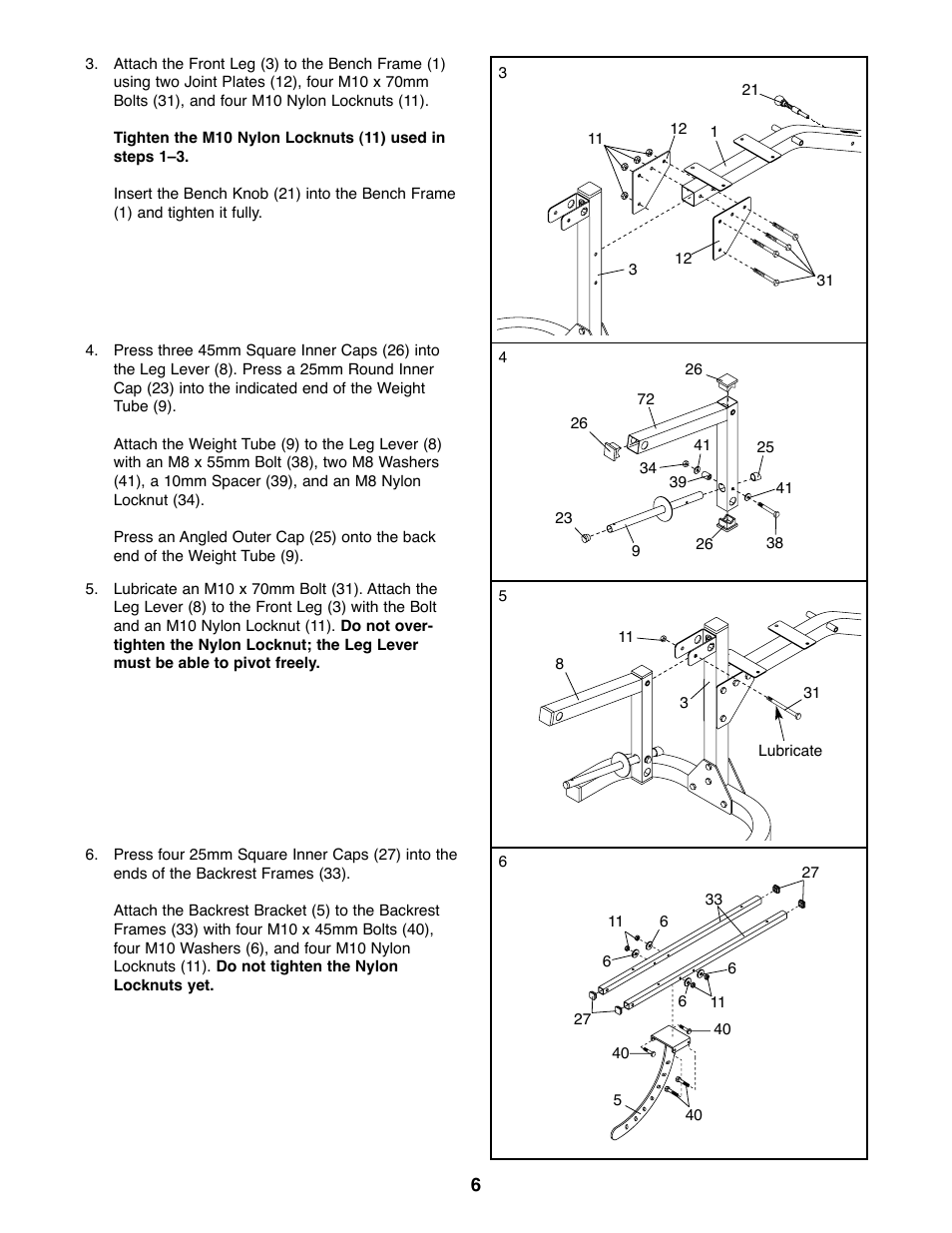 Weider WEBE11920 User Manual | Page 6 / 16