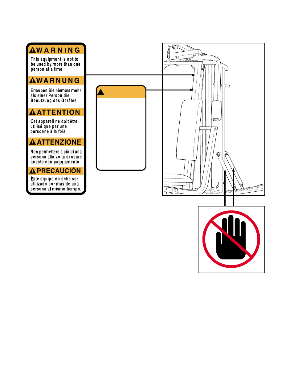 Warning | Weider WEEVSY87210 User Manual | Page 3 / 30