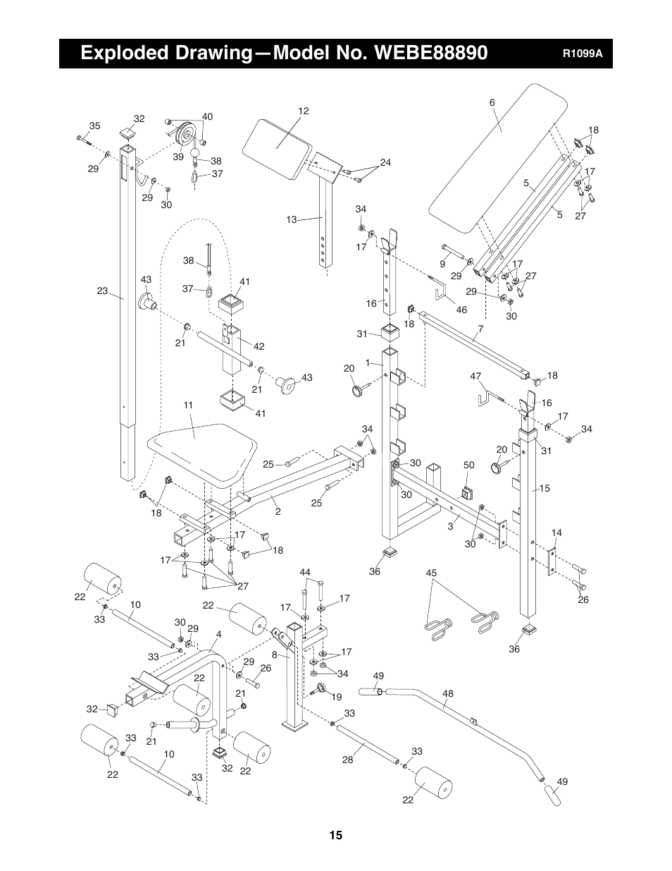 Weider WEBE88890 User Manual | Page 15 / 16