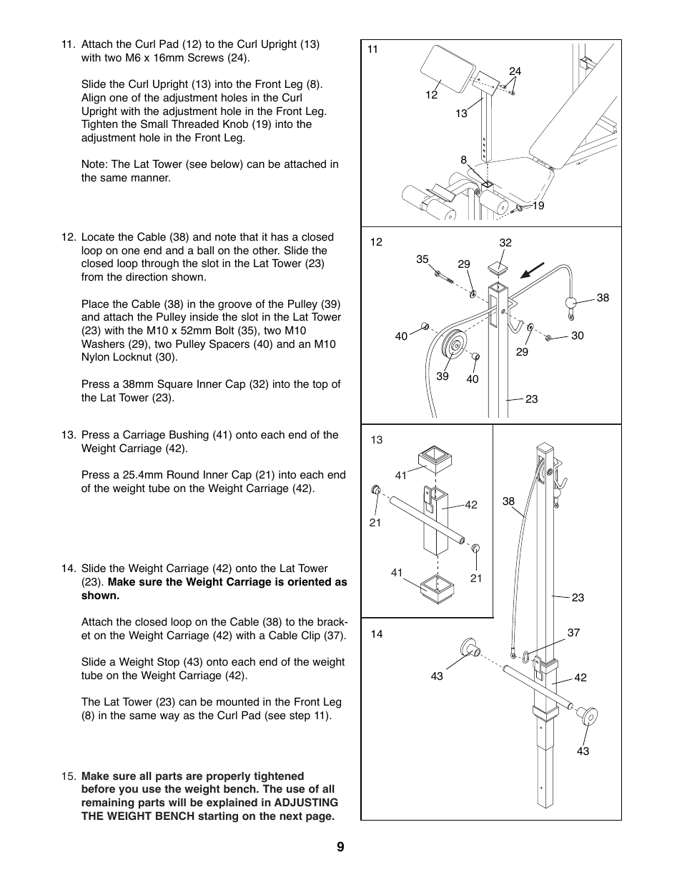 Weider WEBE88890 User Manual | Page 9 / 16