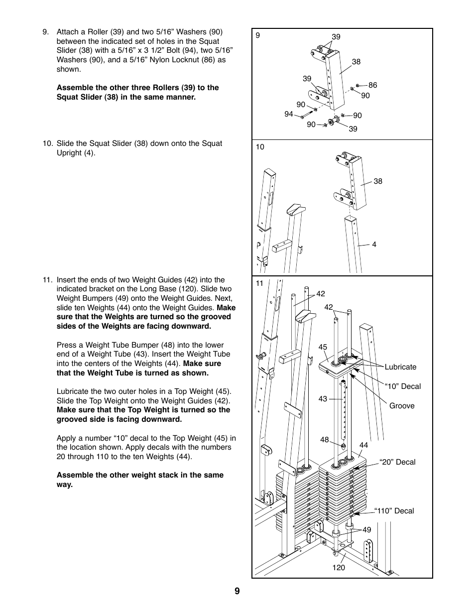 Weider 831.153930f User Manual | Page 9 / 35