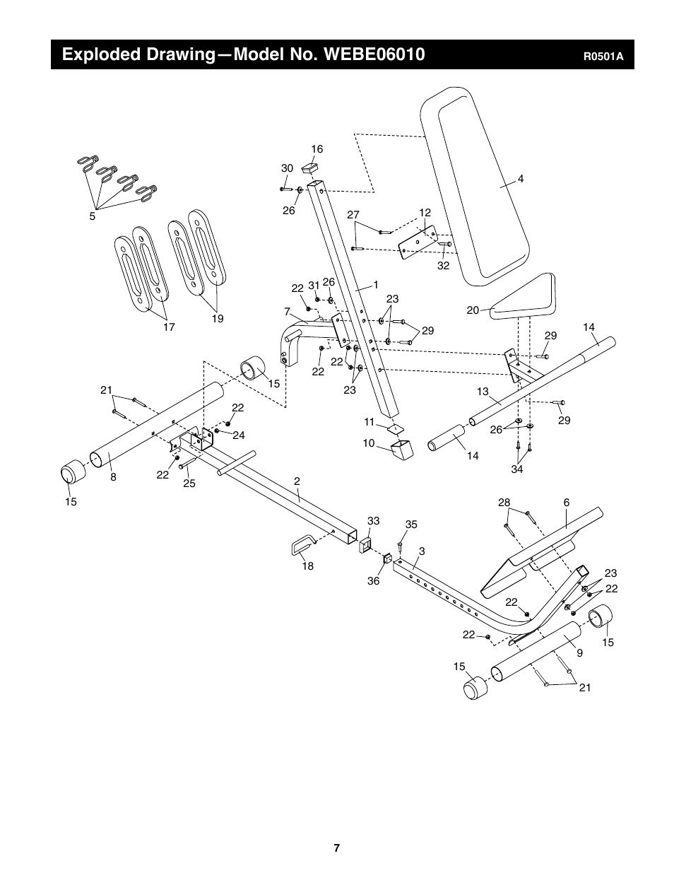 Weider WEBE06010 User Manual | Page 7 / 8