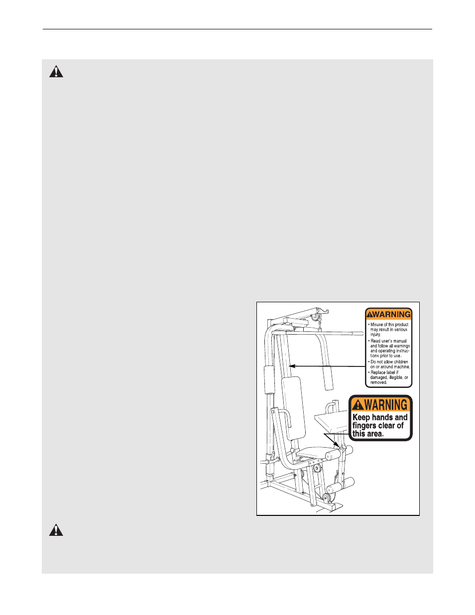 Important precautions, Warning | Weider WESY17011 User Manual | Page 3 / 27