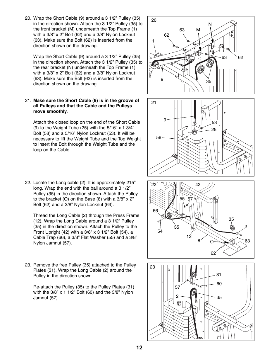 Weider WESY81080 User Manual | Page 12 / 25