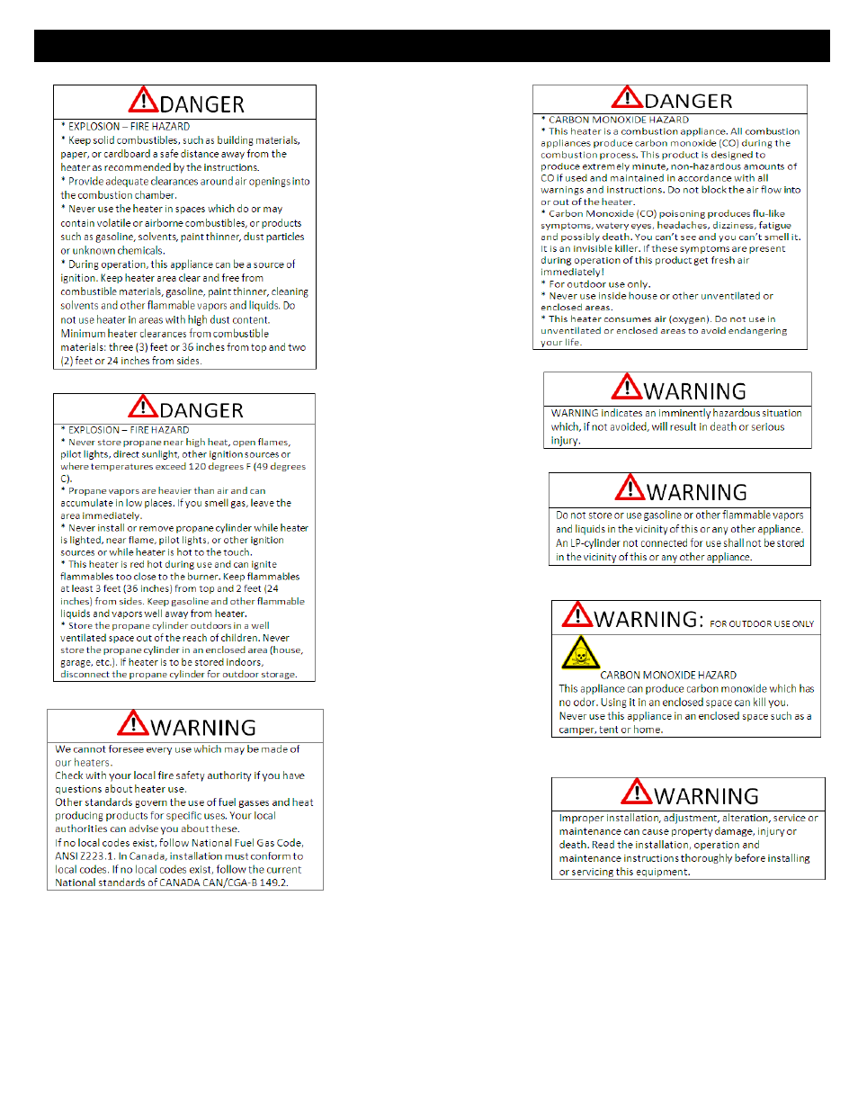 Well Traveled Living Outdoor Patio Heater LIP-10A-TGG-LPG-SP User Manual | Page 4 / 14