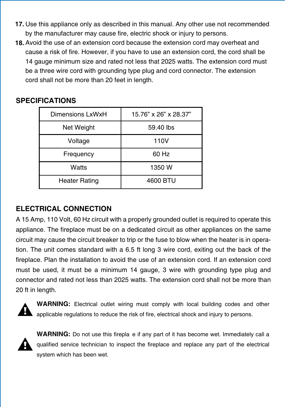 Well Traveled Living 60354 User Manual | Page 3 / 5